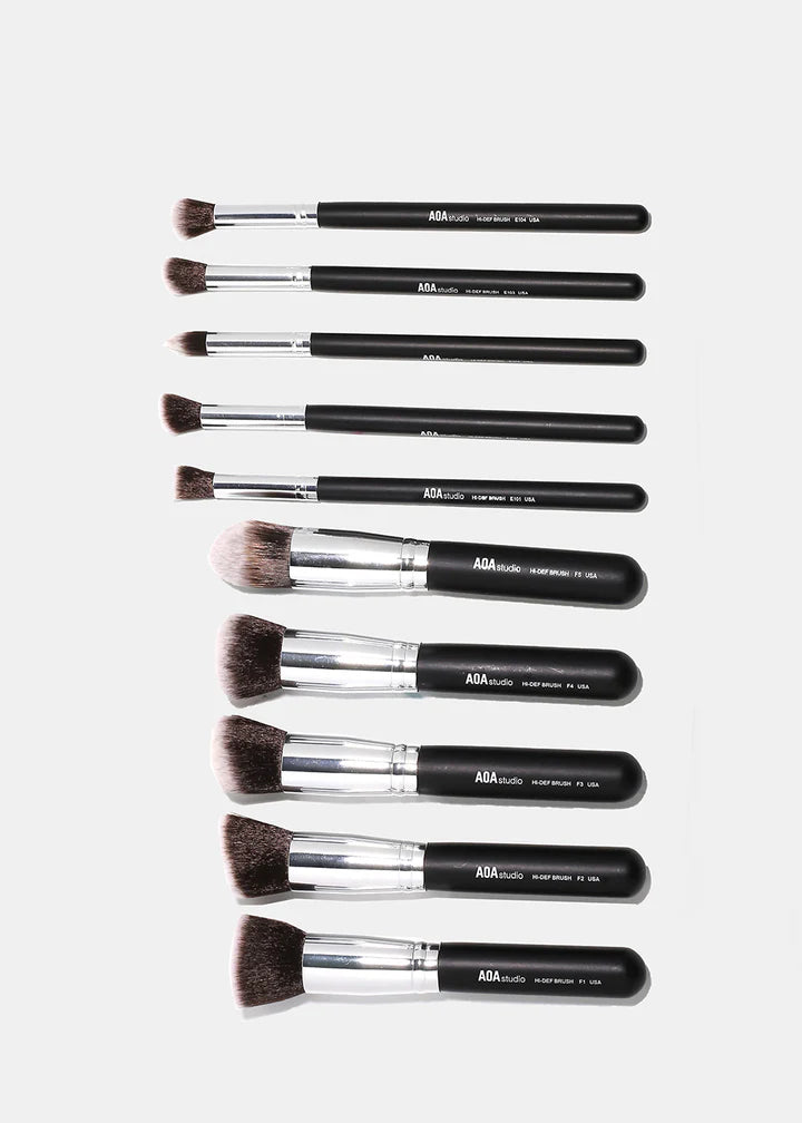 AOA Studio 10-Piece Hi-Def Brush Set
