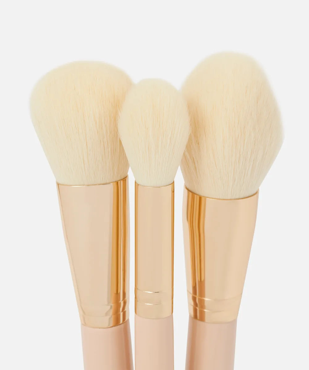 Travel Series 7 Piece Face & Eye Brush Set with Bag