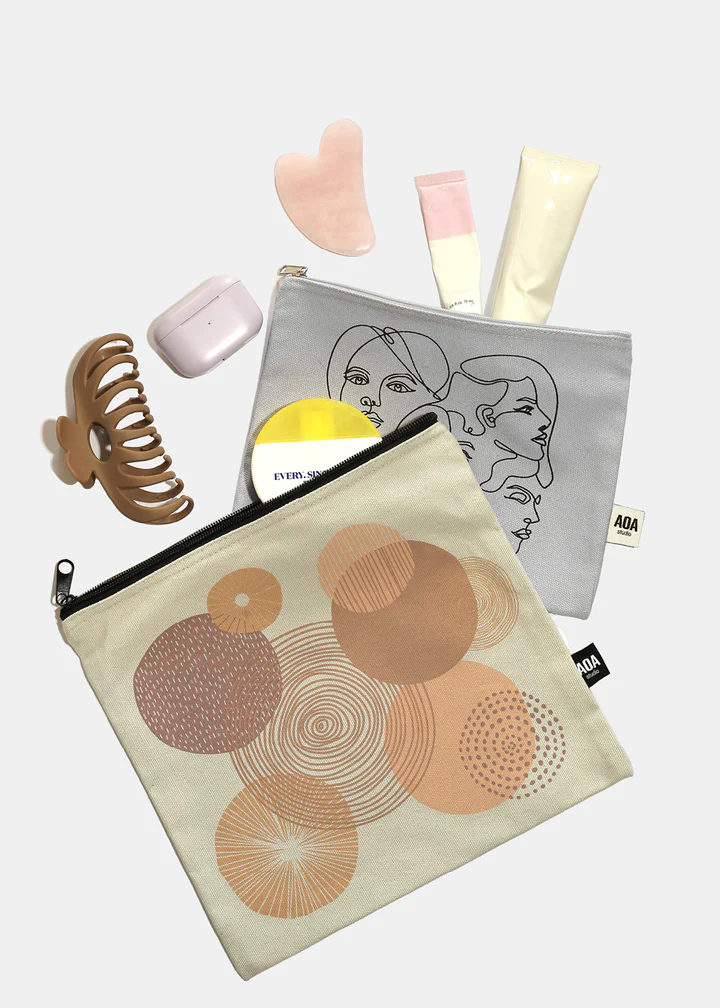 Paw Paw Canvas Bag - Girls Sketch (Purple)