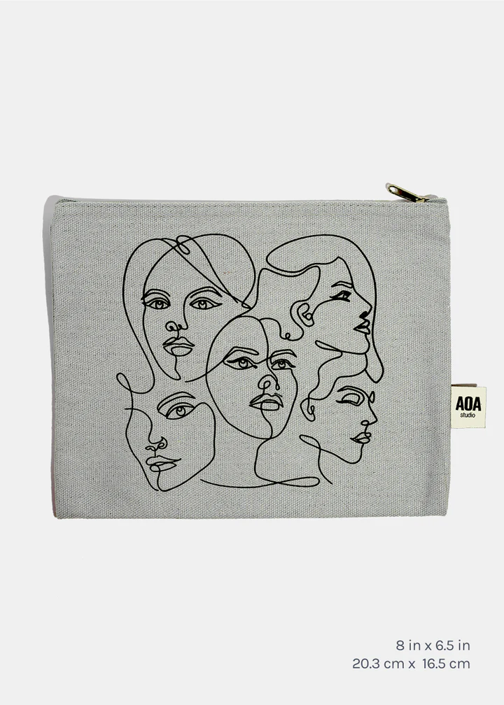 Paw Paw Canvas Bag - Girls Sketch