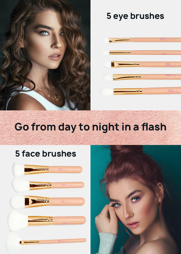 Paw Paw Rose Gold Brush Set