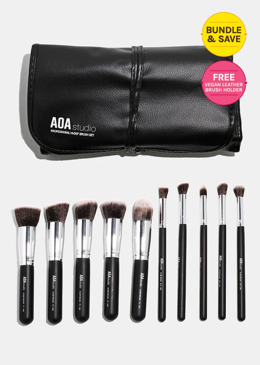 AOA Studio 10-Piece Hi-Def Brush Set