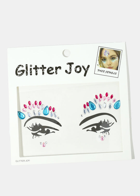 Adhesive Face Jewels - Multi