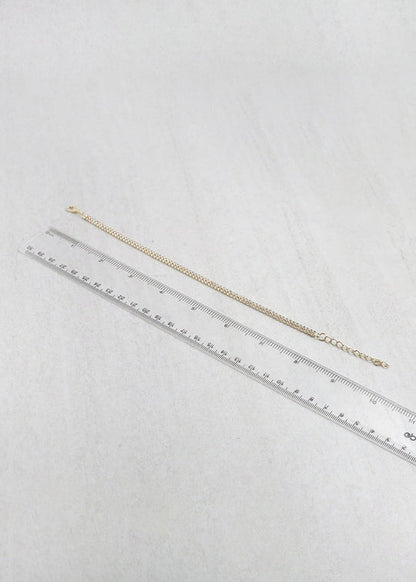 Double Row Rhinestone Tennis Bracelet - Gold