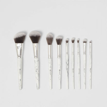 White Marble Brush Set