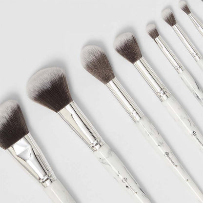 White Marble Brush Set