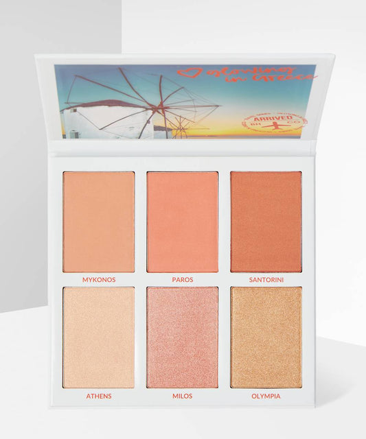 Glowing in Greece Blush & Highlighter Palette