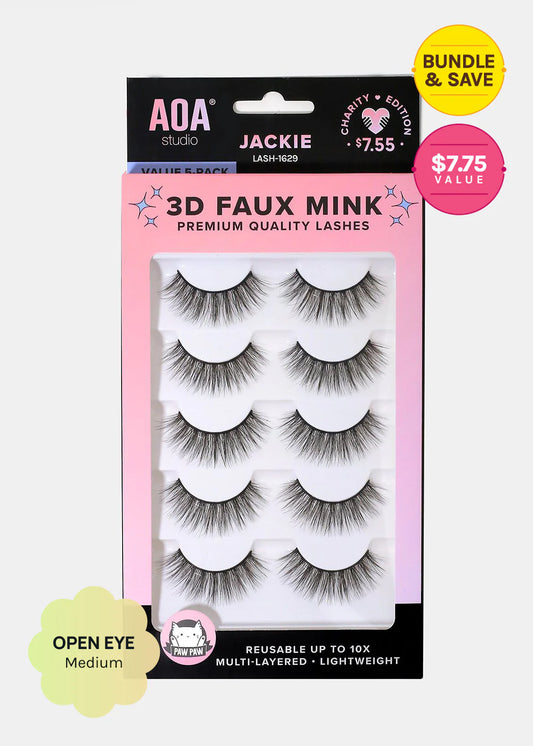 Lashes 3D Faux Mink value pack Jackie