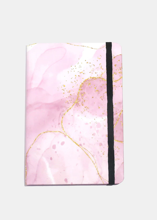Official Key Items Hard Cover Notebook - Pink Marble