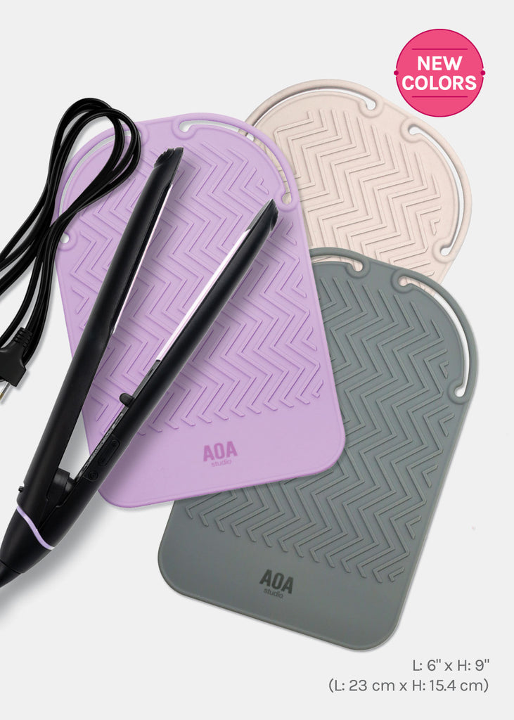 AOA Heat Resistant Hair Tool Mat - Light Pink