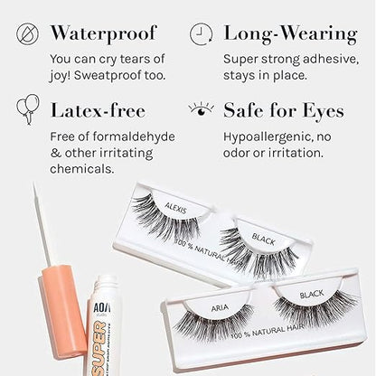 Strip lash glue clear