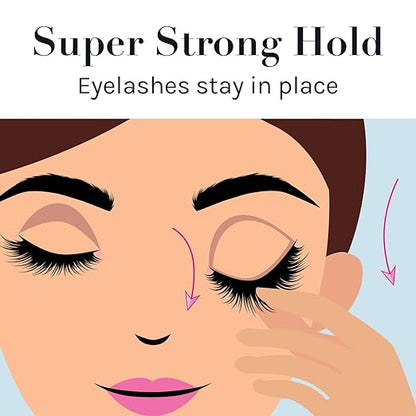 Strip lash glue clear