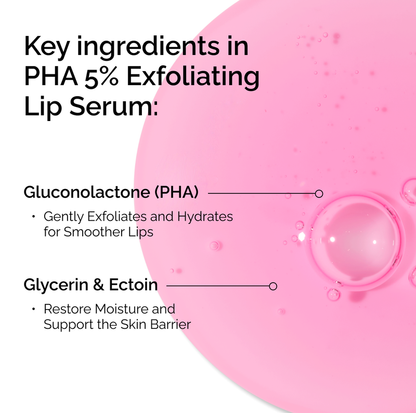 PHA 5% Exfoliating Lip Serum - 15ml